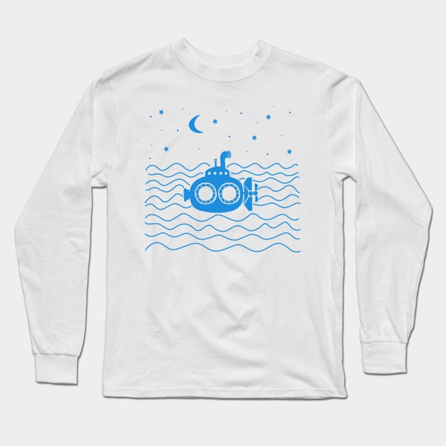 Submarine Long Sleeve T-Shirt by valentinahramov